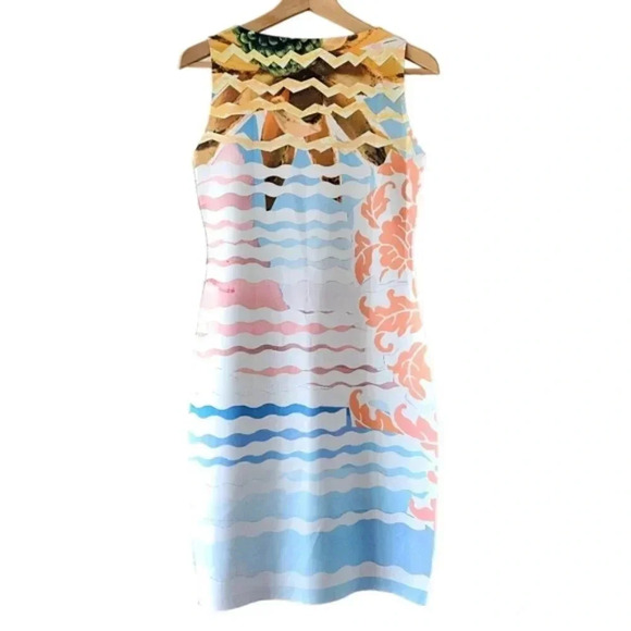 Animapop Italian Reversible Multicolor Sleeveless Mini Dress Size Small. - Picture 8 of 16